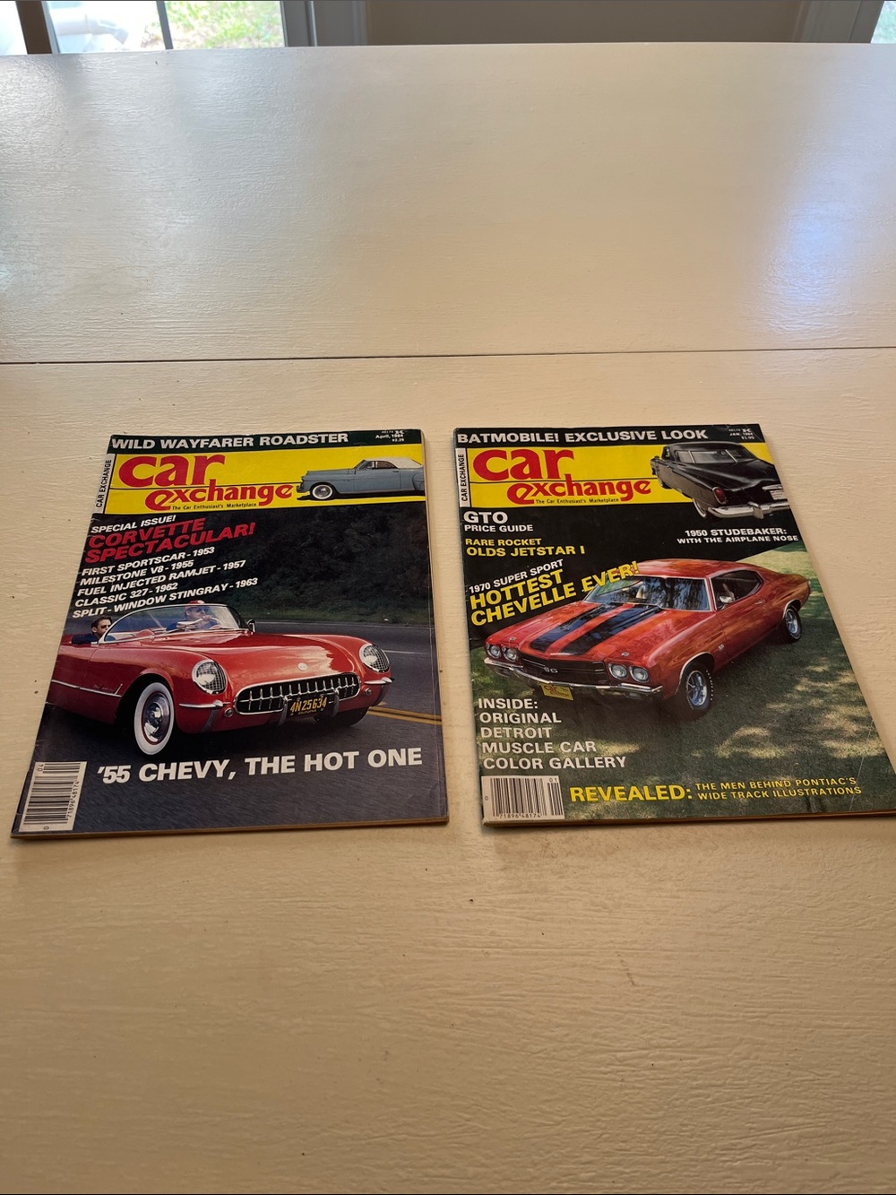 Car Exchange Vintage Car Magazines - Red and Black Covers